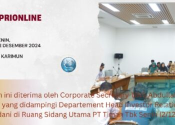 TINS Terima Galery Investasi & Visit Emiten BEI Kantor Perwakilan Bangka Belitung