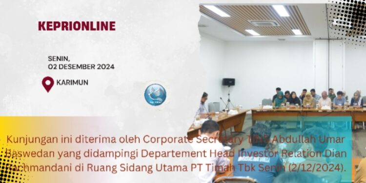 TINS Terima Galery Investasi & Visit Emiten BEI Kantor Perwakilan Bangka Belitung