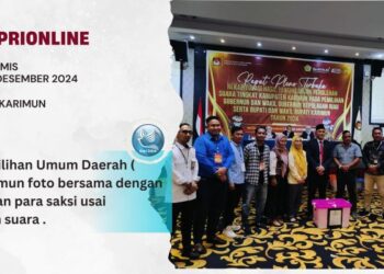 KPU Karimun Tetap Perolehan Suara Pilkada Serentak Tahun 2024