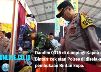 Dandim 0315 Tanjungpinang Kunjungi STAN Polres di Bintan Expo