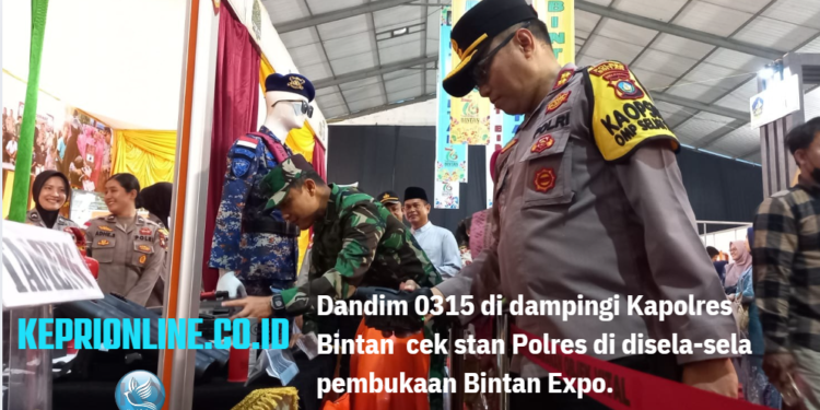 Dandim 0315 Tanjungpinang Kunjungi STAN Polres di Bintan Expo