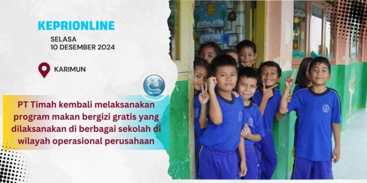 Program Makan Bergizi Bersama PT Timah Hadir di Kabupaten Bangka