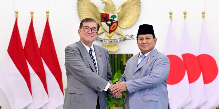 Presiden Prabowo Sambut Kunjungan Resmi PM Ishiba di Istana Kepresidenan Bogor