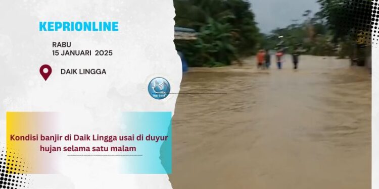Satu Malam Curah Hujan Tinggi, Daik Kembali Banjir