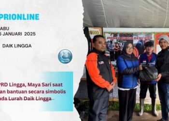Ketua DPRD Lingga Langsung Turun Berikan Bantuan