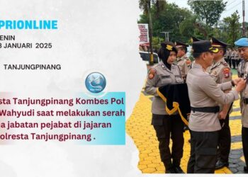 Polresta Tanjungpinang mutasi Dua pejabat, AKP Rifi Hamdani Sitohang resmi jabat Kapolsek KKP