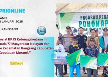 77 Orang Masyarakat Rangsang Terima Jaminan sosial BPJS Ketenagakerjaan PT Timah