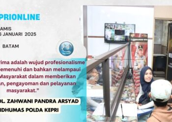 Satu Polisi di Sagulung Batam Layani 8000 Jiwa Masyarakat