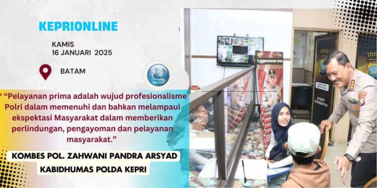 Satu Polisi di Sagulung Batam Layani 8000 Jiwa Masyarakat