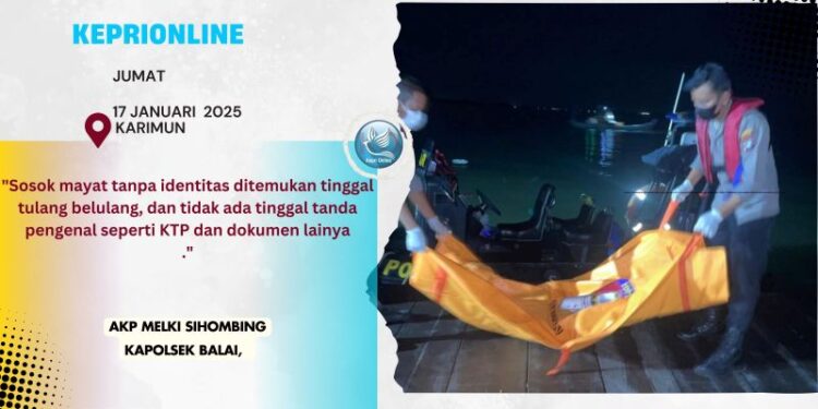 Mayat Tanpa Identitas di Evakuasi Polisi