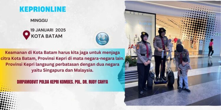 Meminimal Potensi Gangguan, Polisa Jaga Obvitas dan Obter Kota Batam