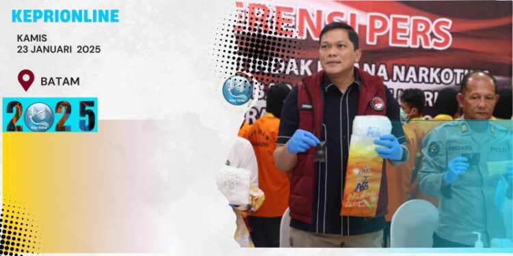 Januari 2025 Polda Kepri Berhasil Sita 5,4 Kg Sabu