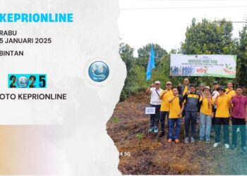 PWI Bintan dan Mitra Tanam 1000 Pohon