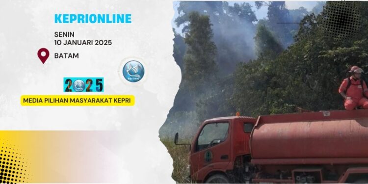 Kawasan Bukit Cipta Land Terbakar