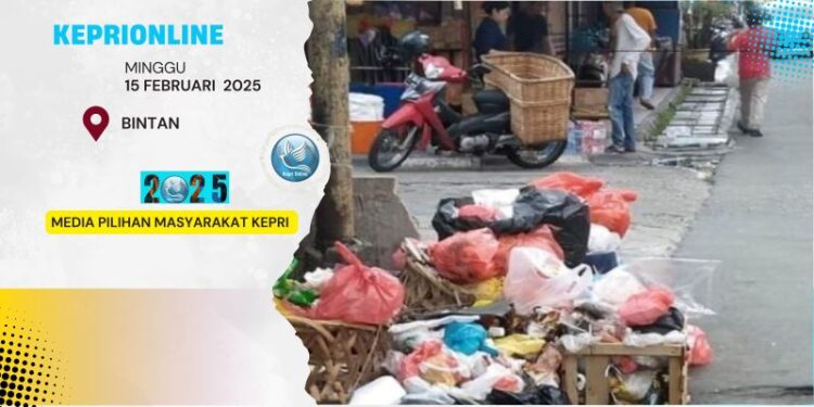 Sampah Mulai Menumpuk di Jalan Protokoler Karimun