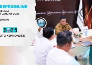 Koordinasi Tahapan Hasil Pilkada 2024, Sekda Ronny Kunjungi KPU Bintan