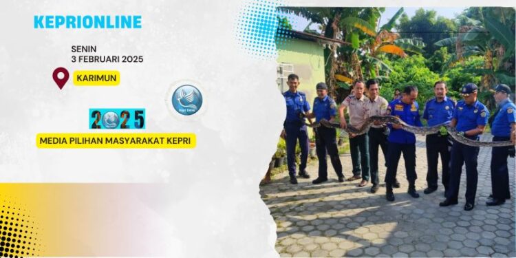 Ular Sepanjang Lima Meter Masuk Perumahan Sinar Indah I Tebing