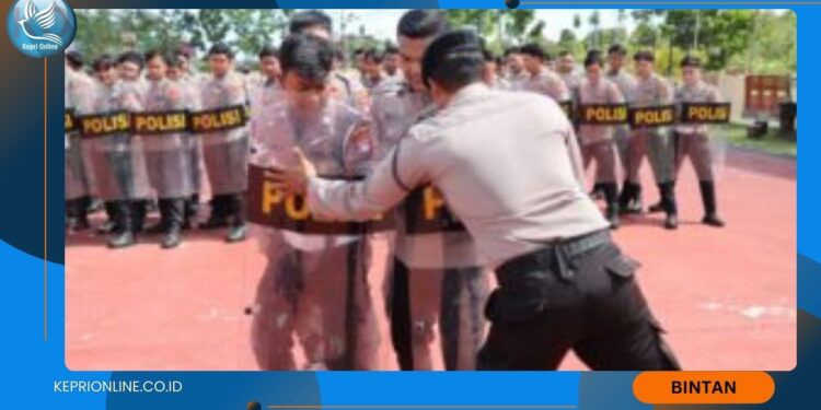 Bentuk Kesiapsiagaan Polres Bintan, Personil  Latihan Dalmas Rutin