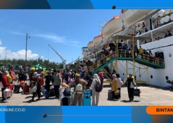 Arus Mudik Balik Angleb 2025 di Pelabuhan Kijang Berjalan Lancar