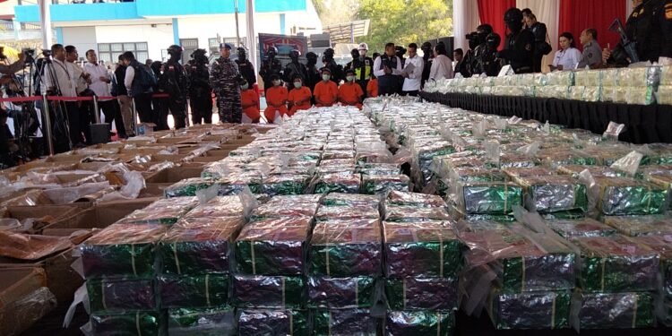 BNN RI Bersama Tim Gabungan Berhasil Menggagalkan Penyelundupan Narkoba Terbesar Dalam Sejarah Indonesia