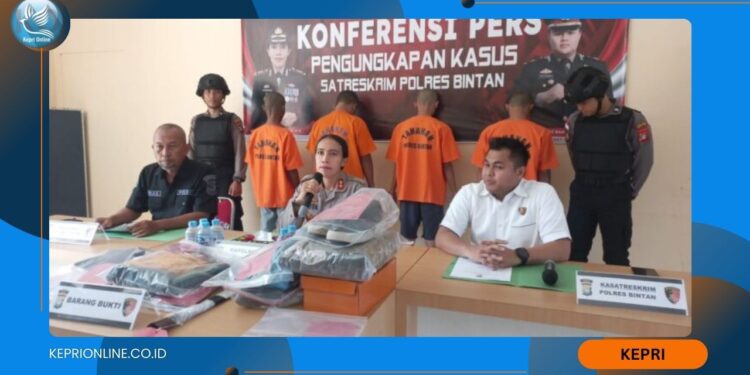 Polisi Ungkap Kasus Tindak Pidana Pemberatan dan Curanmor di Bintan