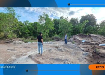 Diduga Tambang Pasir Ilegal di Medsos Viral, Polres Bintan Tinjau Lokasi