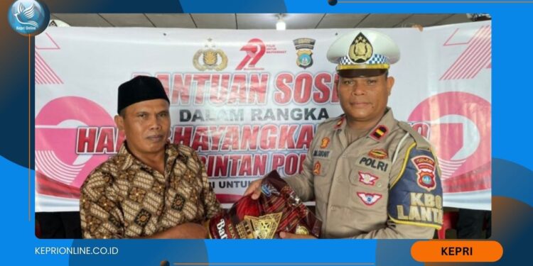 Jelang Hari Bhayangkara, Polres Bintan Salurkan Bansos
