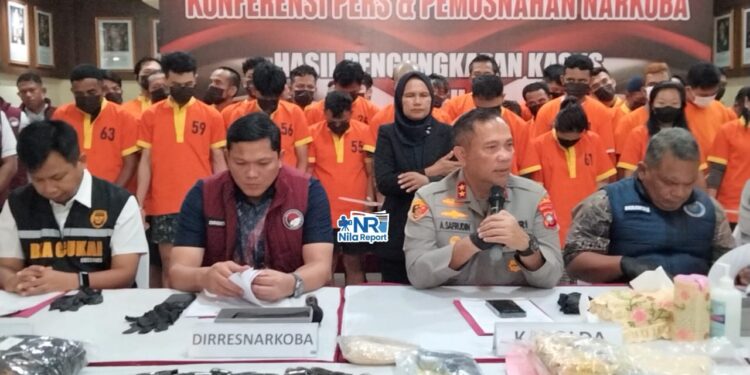 6 Kasus Menonjol Dari 26 Kasus Narkoba Yang Dimusnahkan di Polda Kepri
