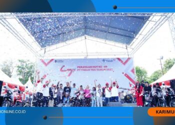 HUT Timah ke 49, Satu Warga Terima Hadiah Motor