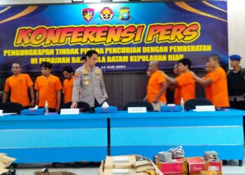 Polda Kepri Berhasil Ringkus Komplotan Pencuri Kapal Internasional