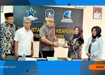 Pokja Pusjarah Polri Kunjungi Dinas Perpustakaan dan Kearsipan Pemrpov Kepri
