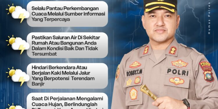 Kapolres Karimun Imbau Waspada Cuaca Ekstrem di Masa Pancaroba