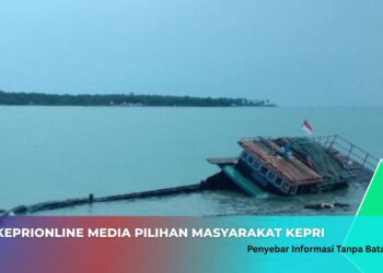 KM Sinar Budi Tenggelam Diperairan Lingga