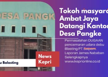 Polemik Kualitas Udara Debu Blasting PT Saipem, Warga Kampung Ambat Jaya Desa Pangke : Pertanyakan Acuan PT SI