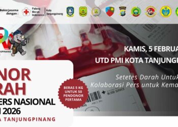 PWI Tanjungpinang Gelar Donor Darah HPN 2026