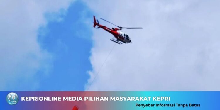 Pemkab Natuna Lakukan Water Bombing untuk Atasi Karhutla di Bunguran Batubi