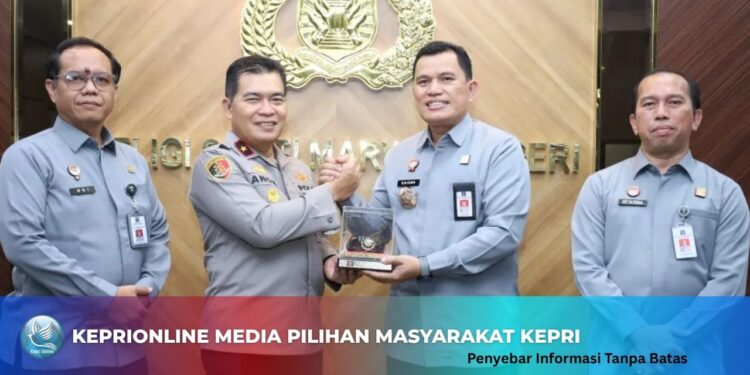 Kanwil Kemenkum Kepri Audiensi ke Polda Kepri, Bahas Penguatan Layanan Hukum dan Kekayaan Intelektual