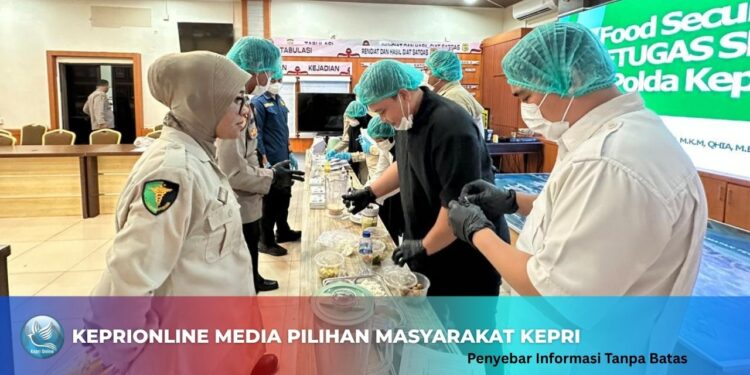 Waspada Makanan Tak Higienis, Polres Karimun  Bersama Biddokkes Polda Kepri Gelar Tes Keamanan Pangan