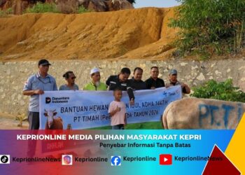 Momentum Idul Adha 1447 H, PWI Karimun Salurkan Sapi Kurban Bantuan PT Timah untuk Warga Gladiola