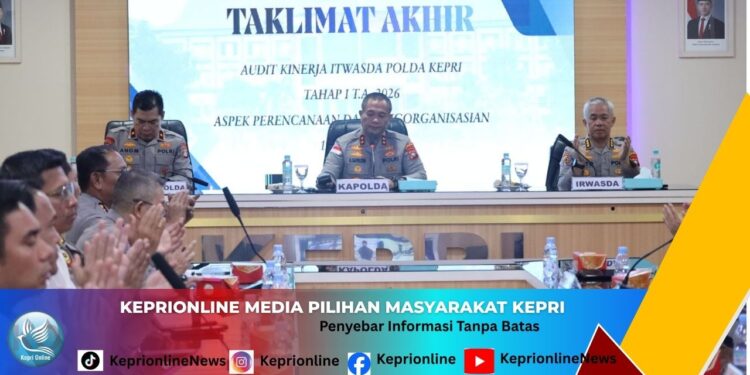 Audit Kinerja Tahap I TA 2026, Polda Kepri Perkuat Pengawasan dan Tata Kelola Organisasi