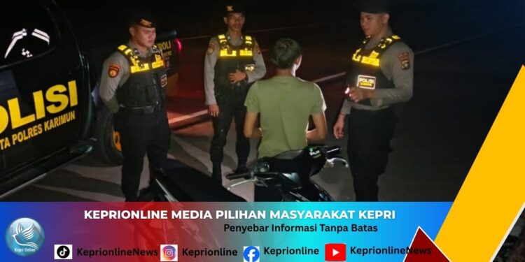 Polres Karimun Intensifkan Patroli Malam, Premanisme dan Geng Motor Jadi Sasaran