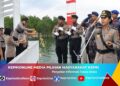 Sambut Hari Bhayangkara ke-80, Polres Karimun Tabur Bunga di Laut