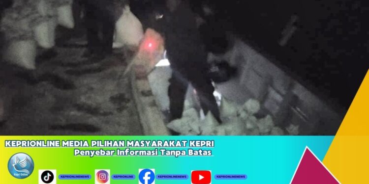 TNI AL Gagalkan Penyeludupan Pasir Timah Seberat 1,9 Ton, Dua Orang Diamankan