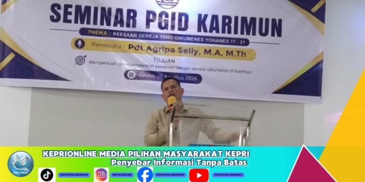 Puluhan Jemaat Kristen Hadiri Seminar PGID Karimun