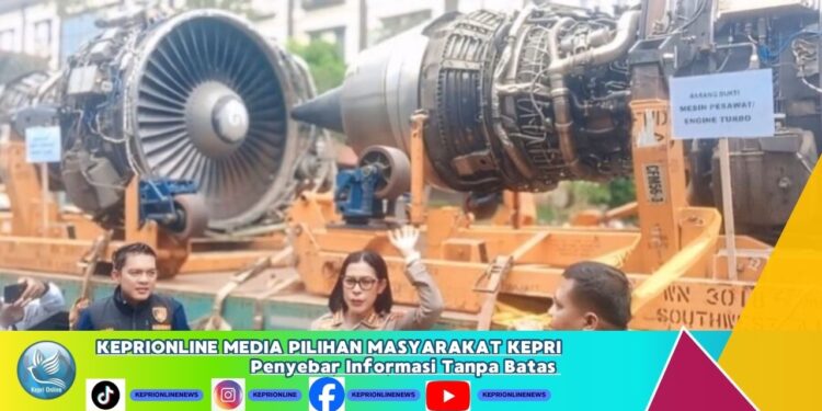 Polisi Gagalkan Penyeludupan Mesin Pesawat